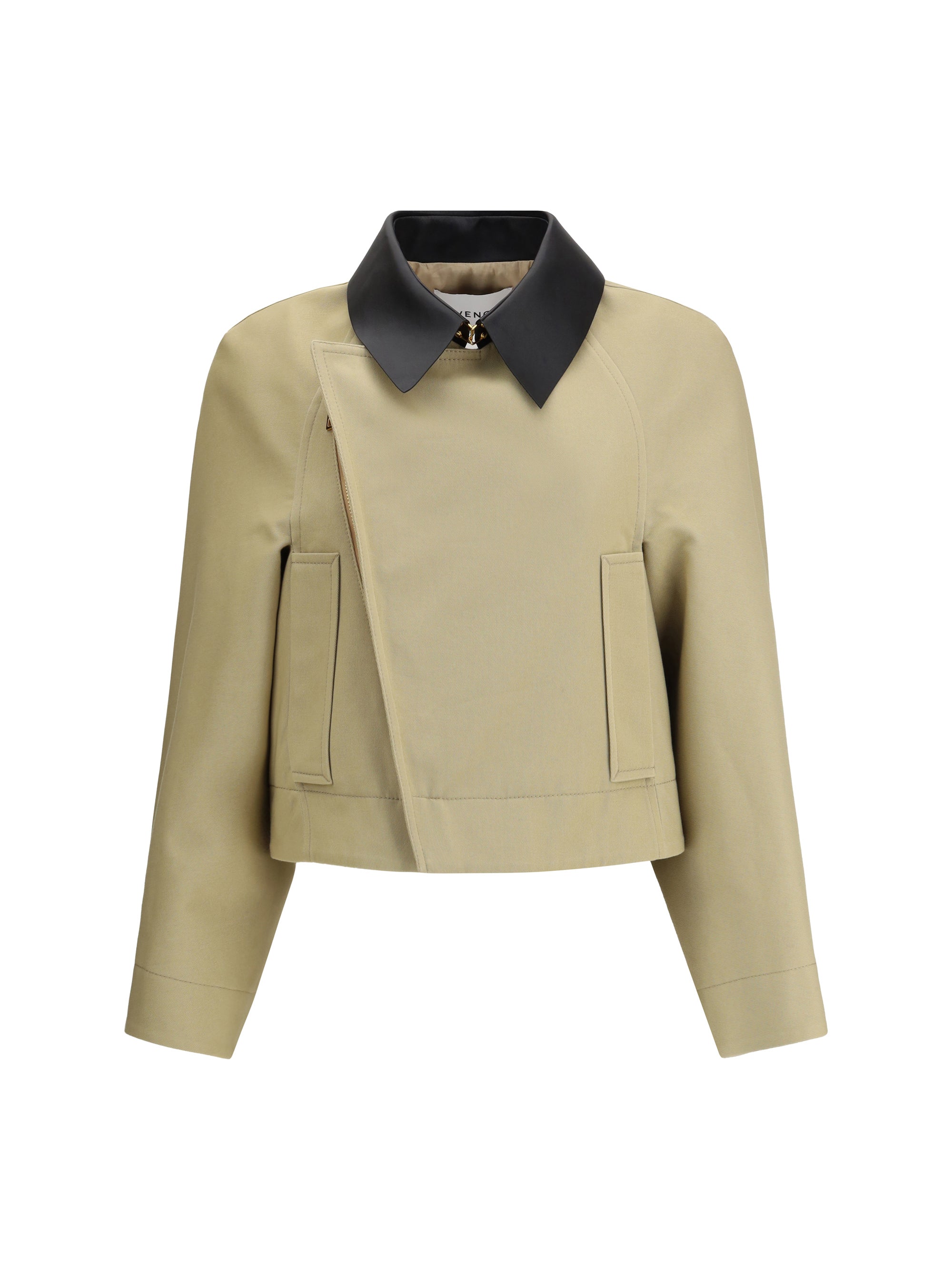Givenchy Women Cropped Cotton And Wool Caban