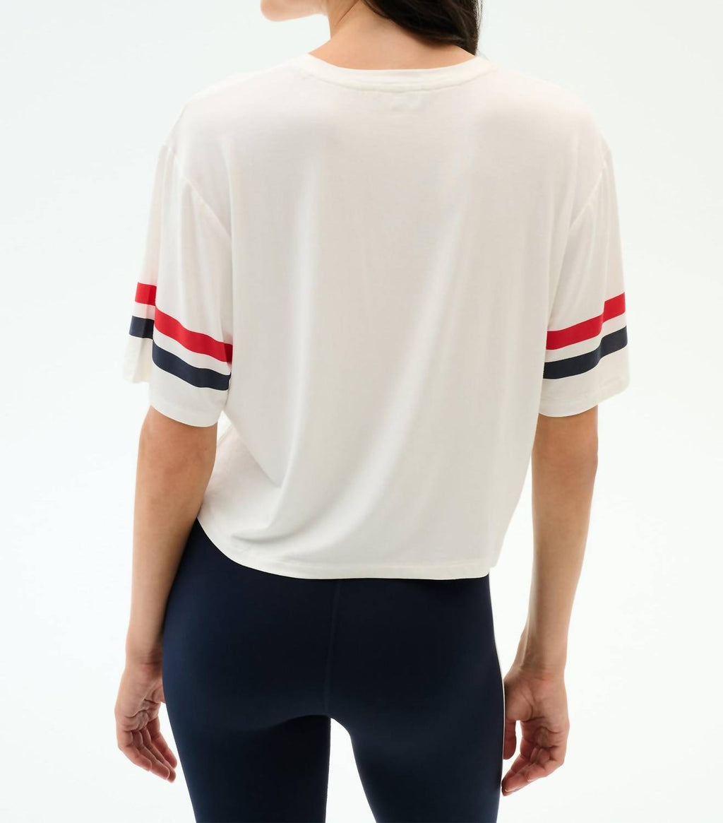 Ava Jersey Tee In White