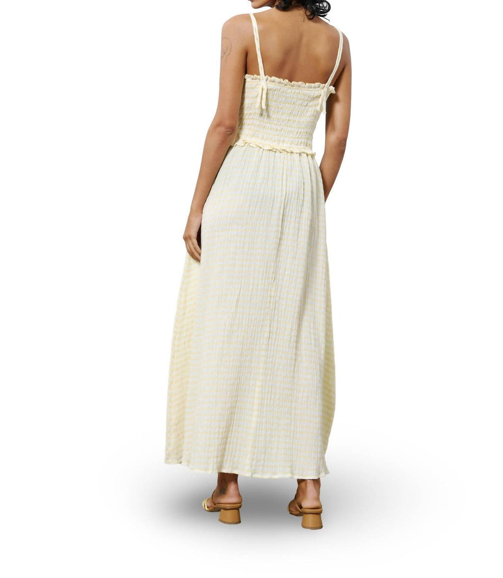 Marianne Backless Dress In Butter
