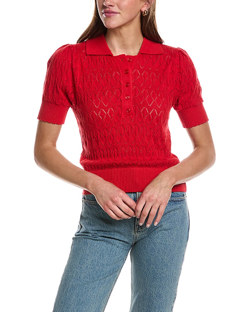 Design History Textured Polo Sweater
