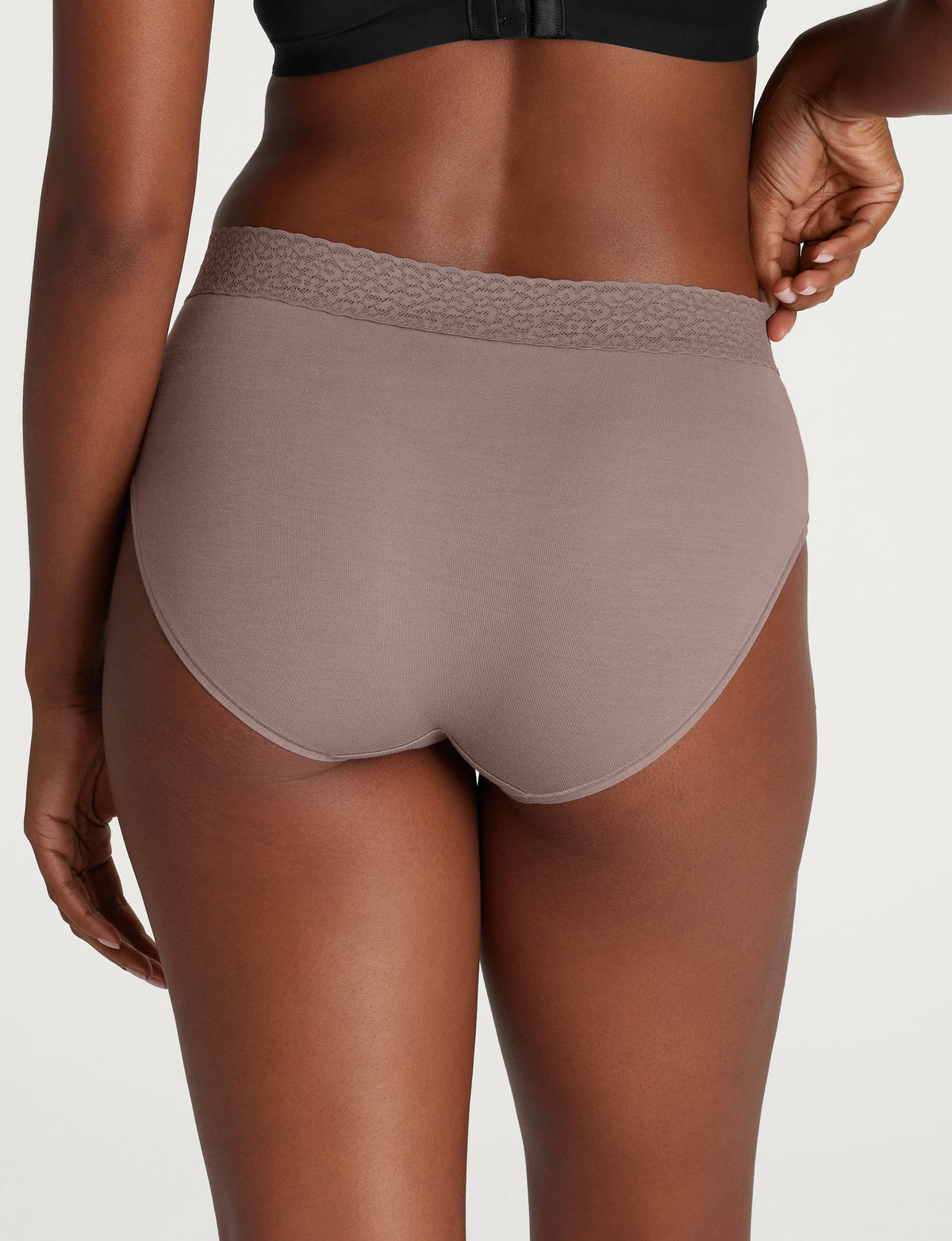 Women's Second Skin High Rise Brief, Lace Waist