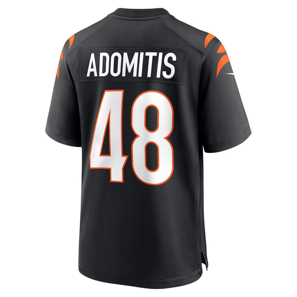Cincinnati Bengals Cal Adomitis Black Game Player Jersey