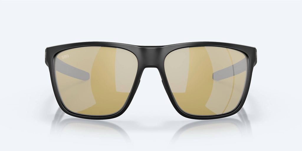 Men's Ferg Xl Square Polarized Sunglasses In Matte Black/sunrise Silver Mirror