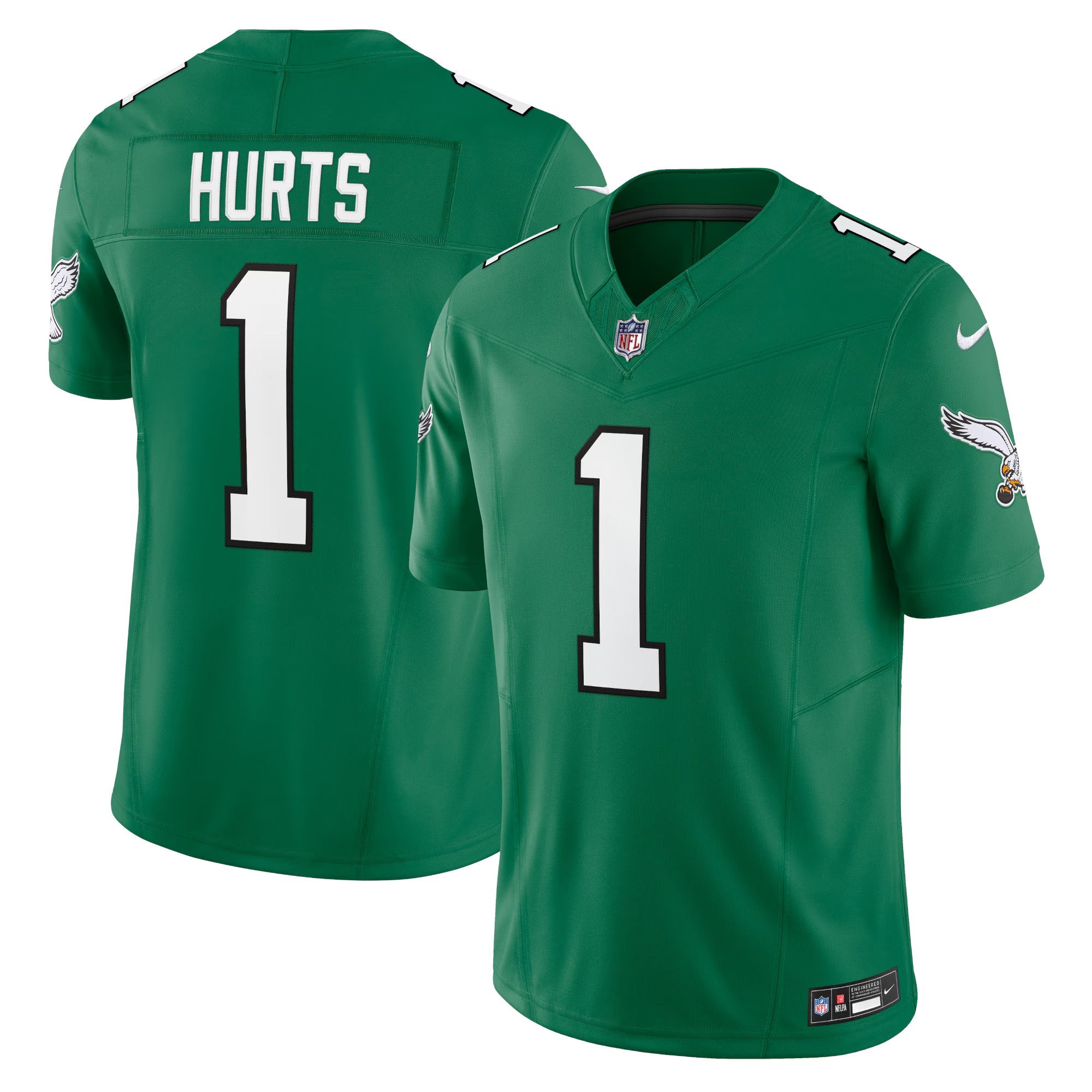 Philadelphia Eagles Jalen Hurts Kelly Green Vapor F.U.S.E. Limited Jersey