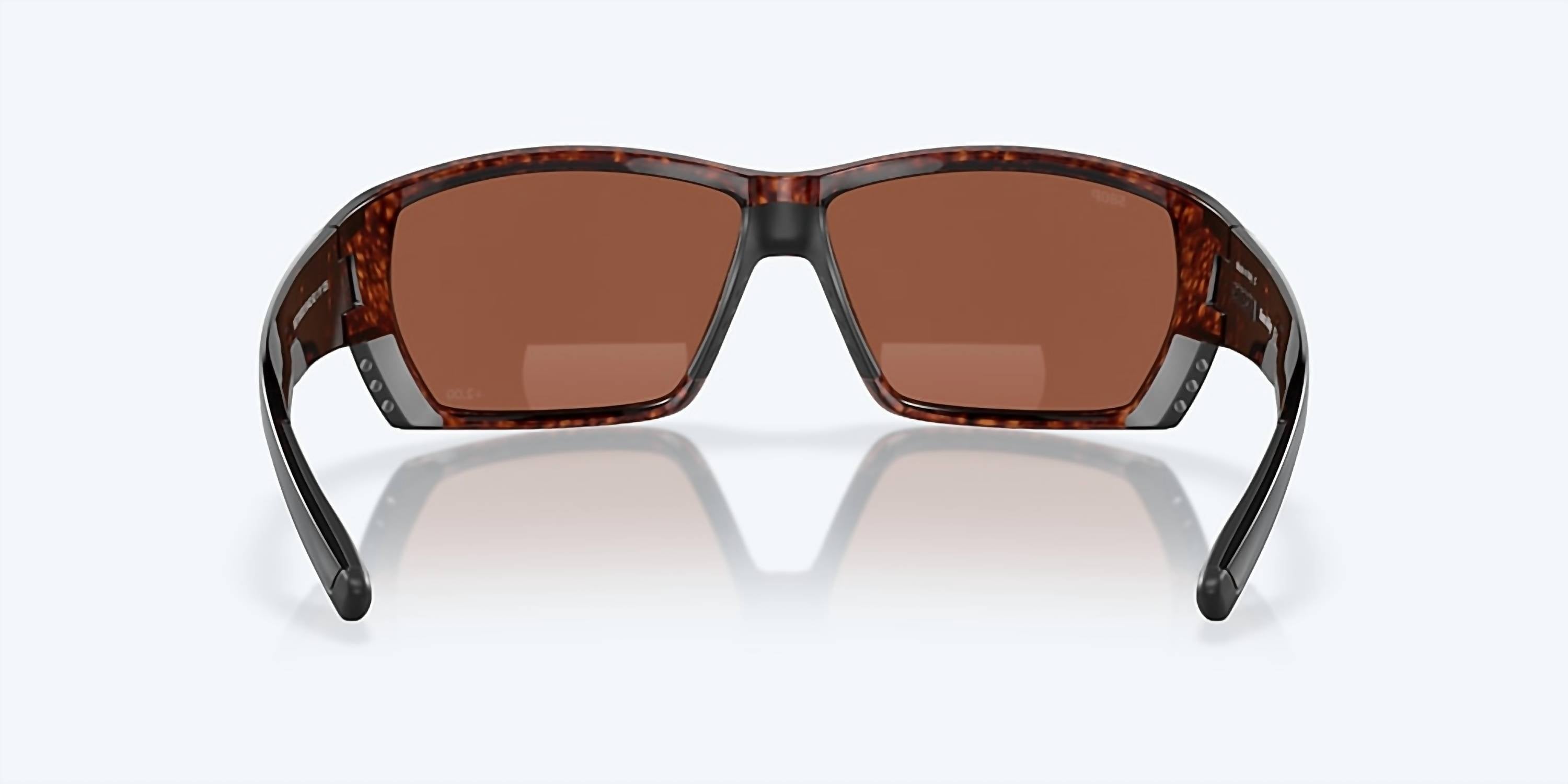 Men's Tuna Alley Reader Rectangular Polarized Sunglasses In Tortoise/copper