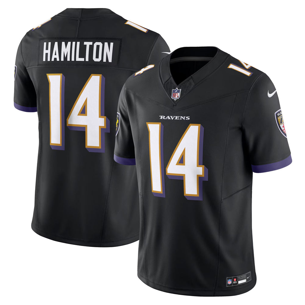 Baltimore Ravens Kyle Hamilton Black Alternate Vapor F.U.S.E. Limited Jersey