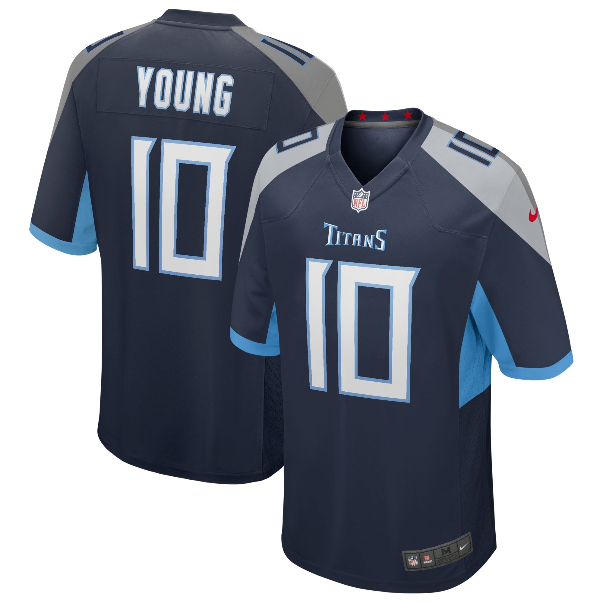 Tennessee Titans Vince Young Navy Game Retired Player Jersey
