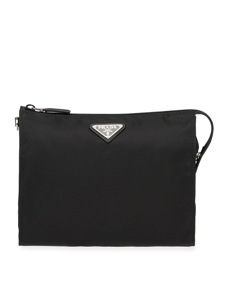 Prada Men Necessaire In Re-Nylon And Saffiano