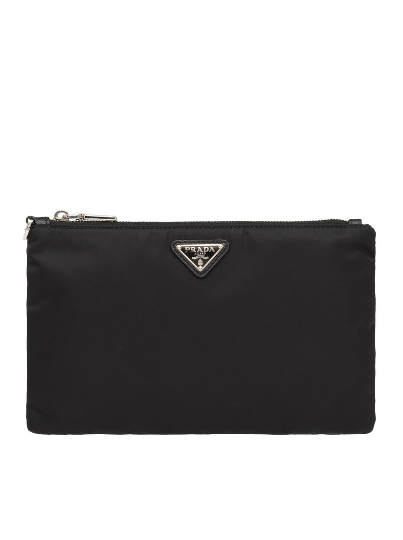 Prada Men Re-Nylon And Saffiano Pouch
