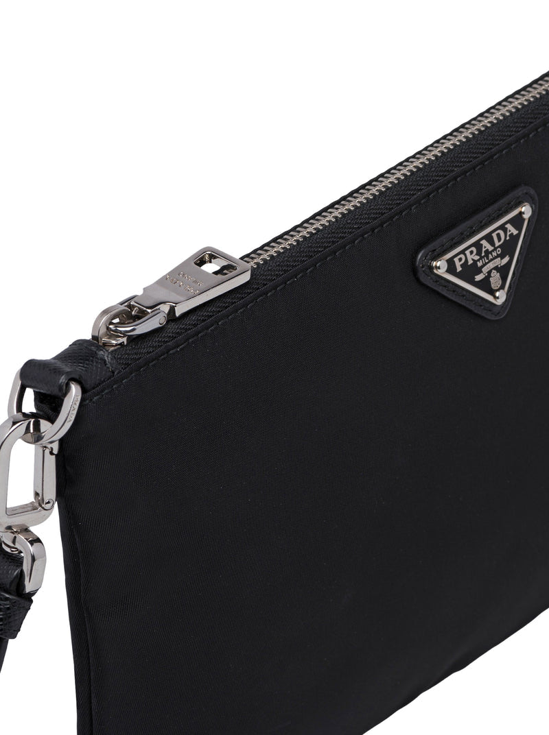 Prada Men Re-Nylon And Saffiano Pouch