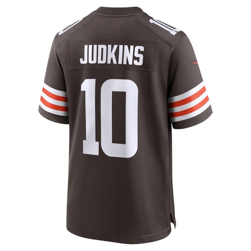 Cleveland Browns Quinshon Judkins Brown 2025 NFL Draft Game Jersey