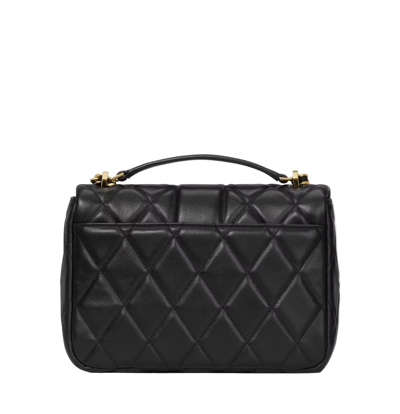 NWT Kate Spade Carey Quilted Leather Small Flap Crossbody Bag In Black