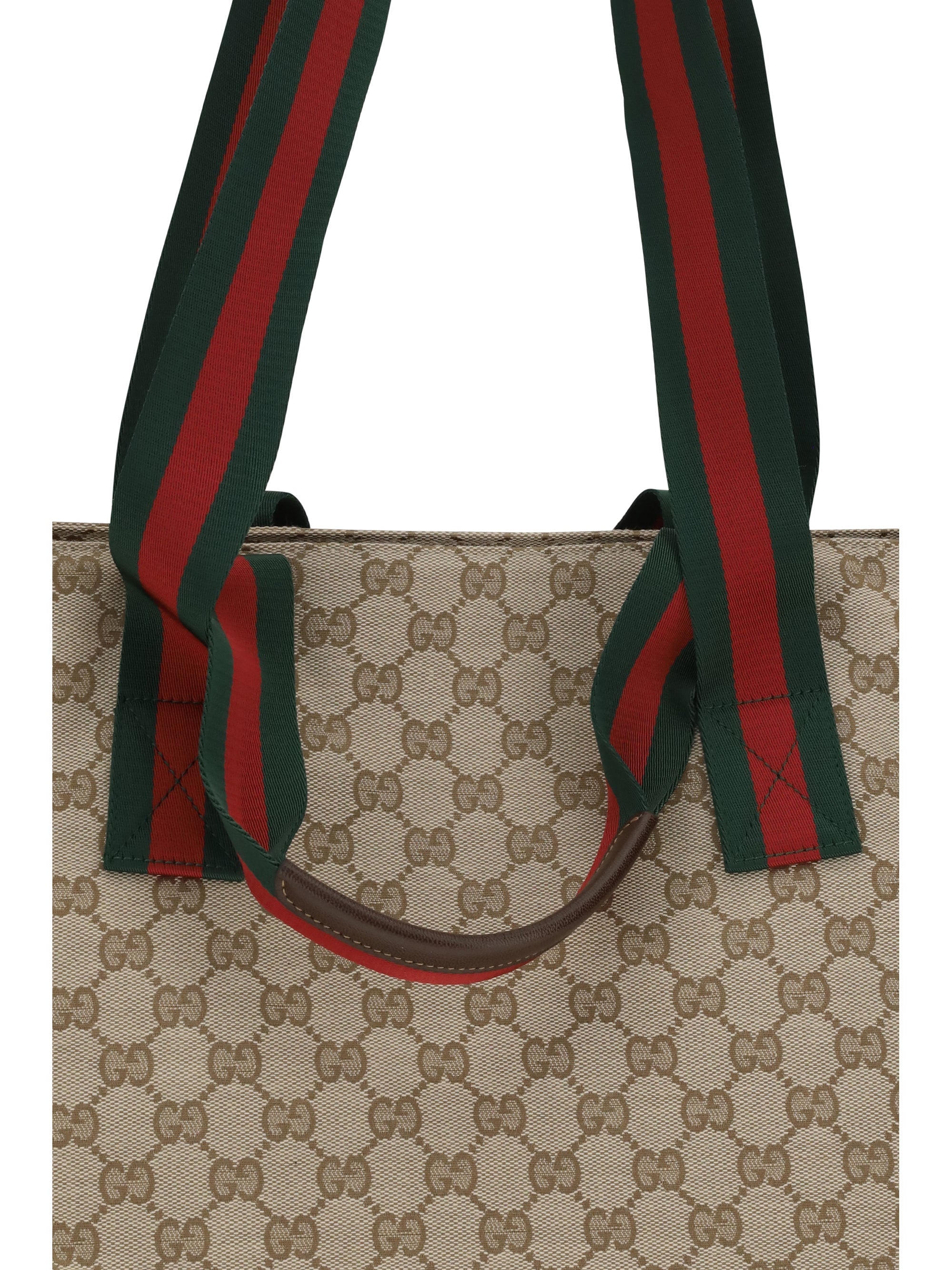 Gucci Men Small Gg Motif Tote Bag