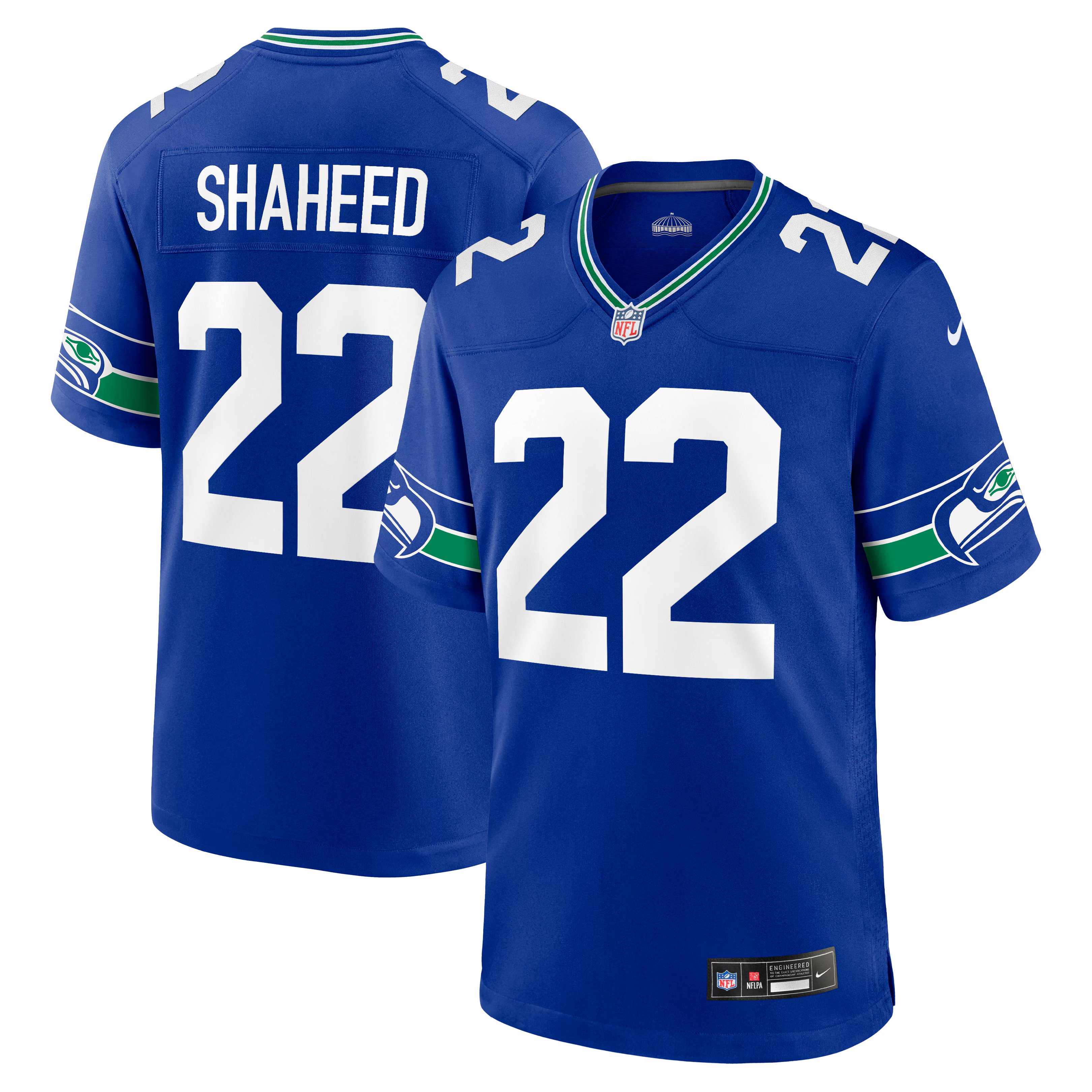 Seattle Seahawks Rashid Shaheed Royal Alternate Game Jersey