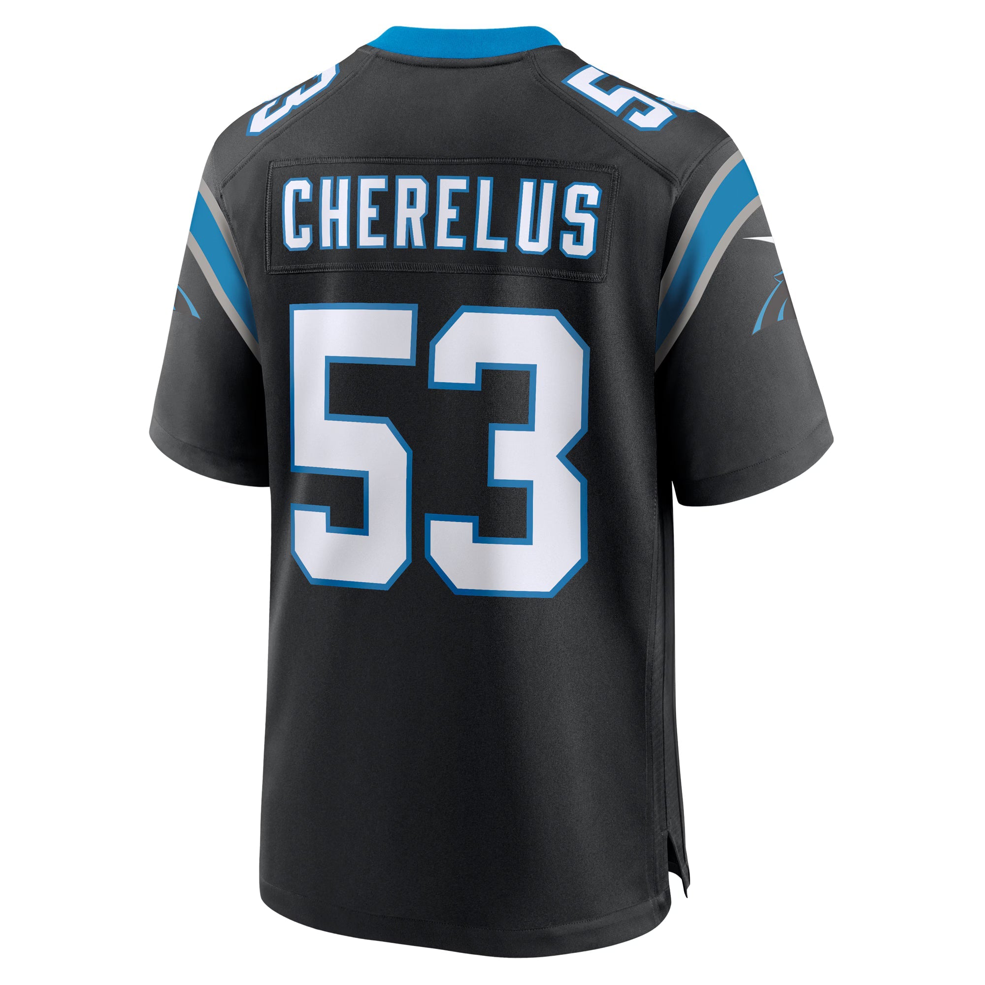 Carolina Panthers Claudin Cherelus Black Team Game Jersey