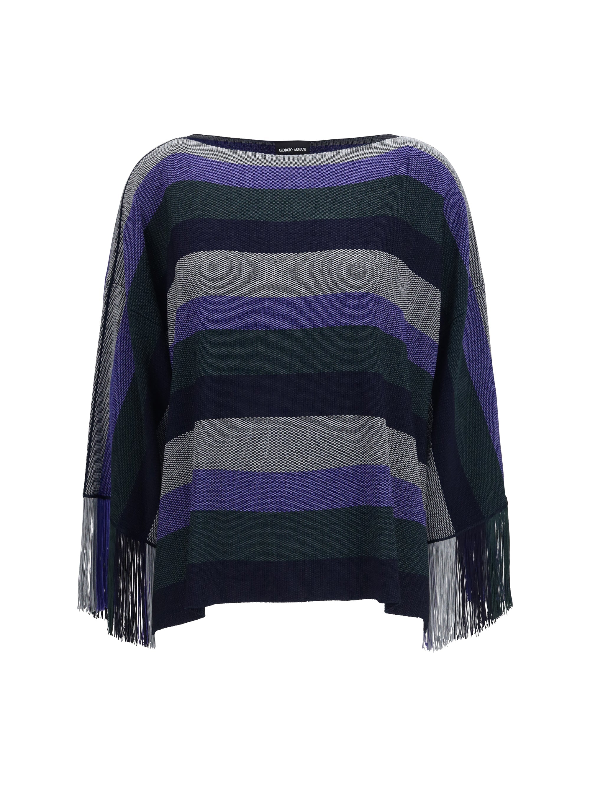Giorgio Armani Women Asv Viscose Fringe Sweater