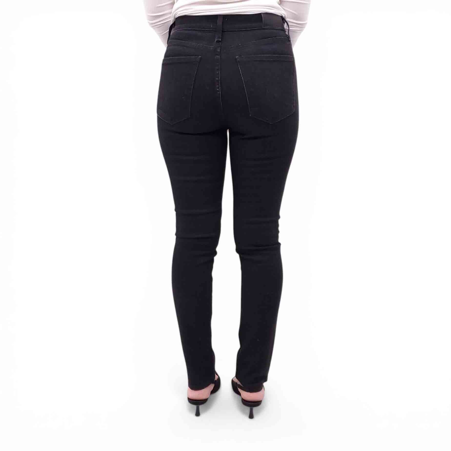 CITIZENS OF HUMANITY BLACK 'OLIVIA HIGH RISE SLIM ANKLE' JEANS - SIZE 26