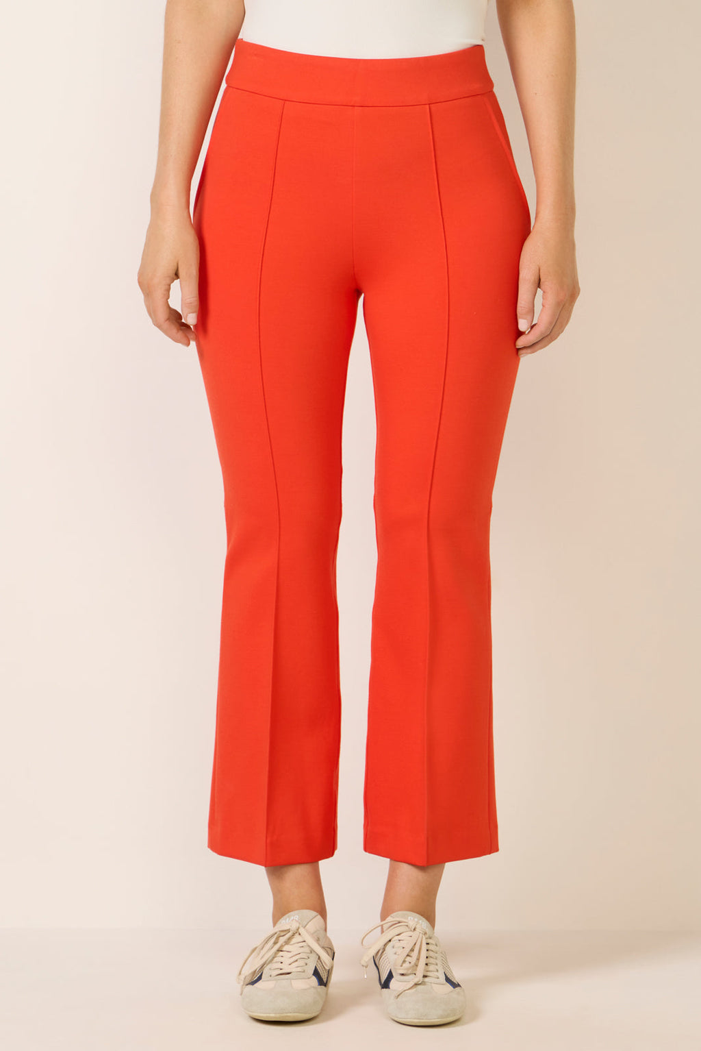 Women's Pintuck Kick Flare Ponte Pants