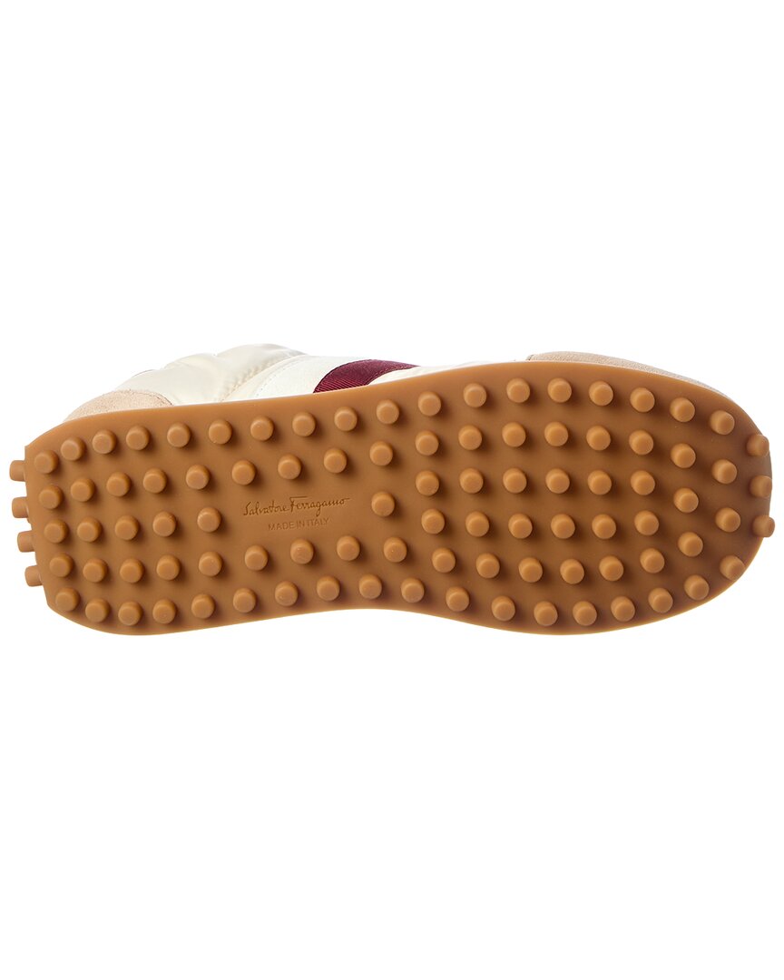 Ferragamo Iulia Suede-Trim Sneaker