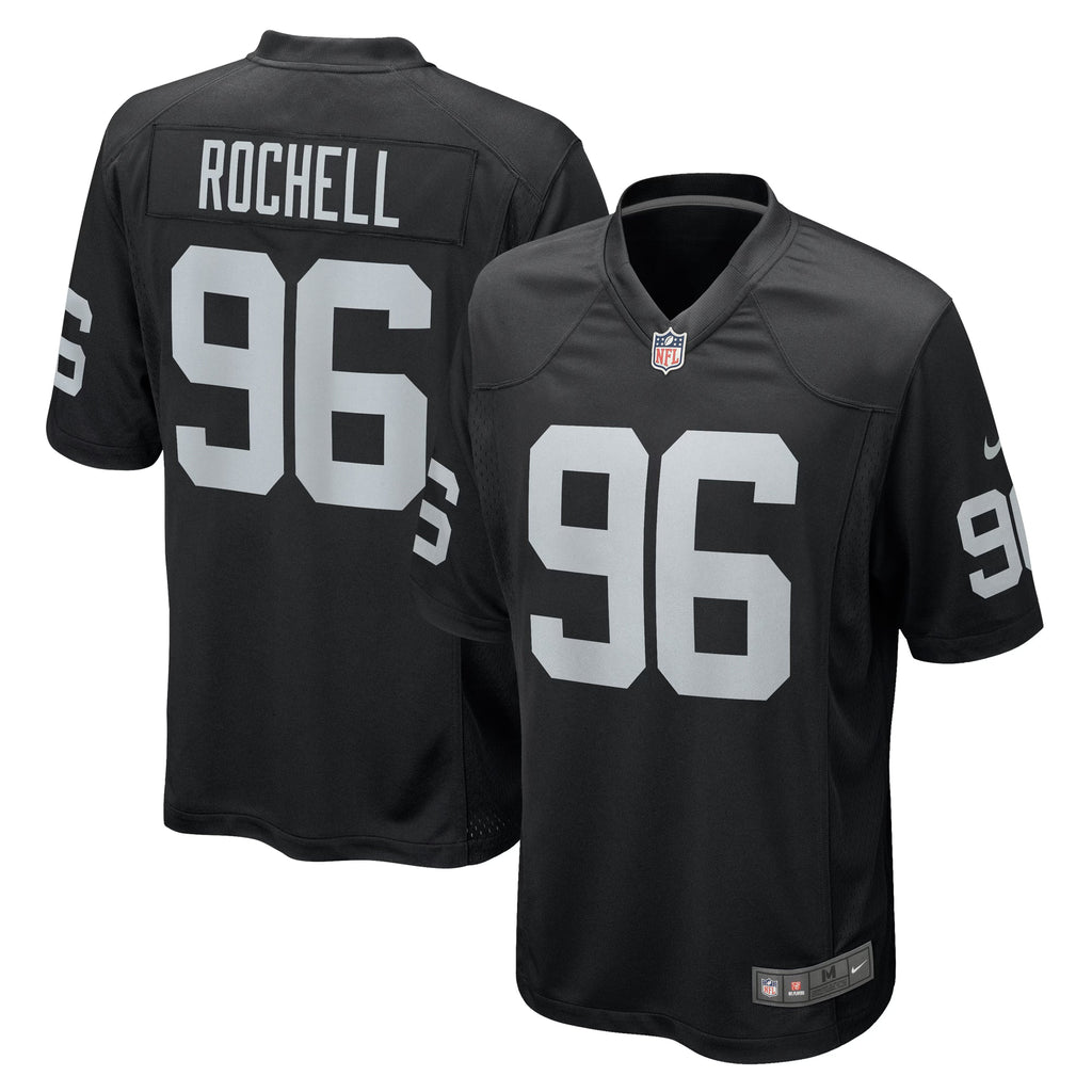 Las Vegas Raiders Isaac Rochell Black Team Game Jersey