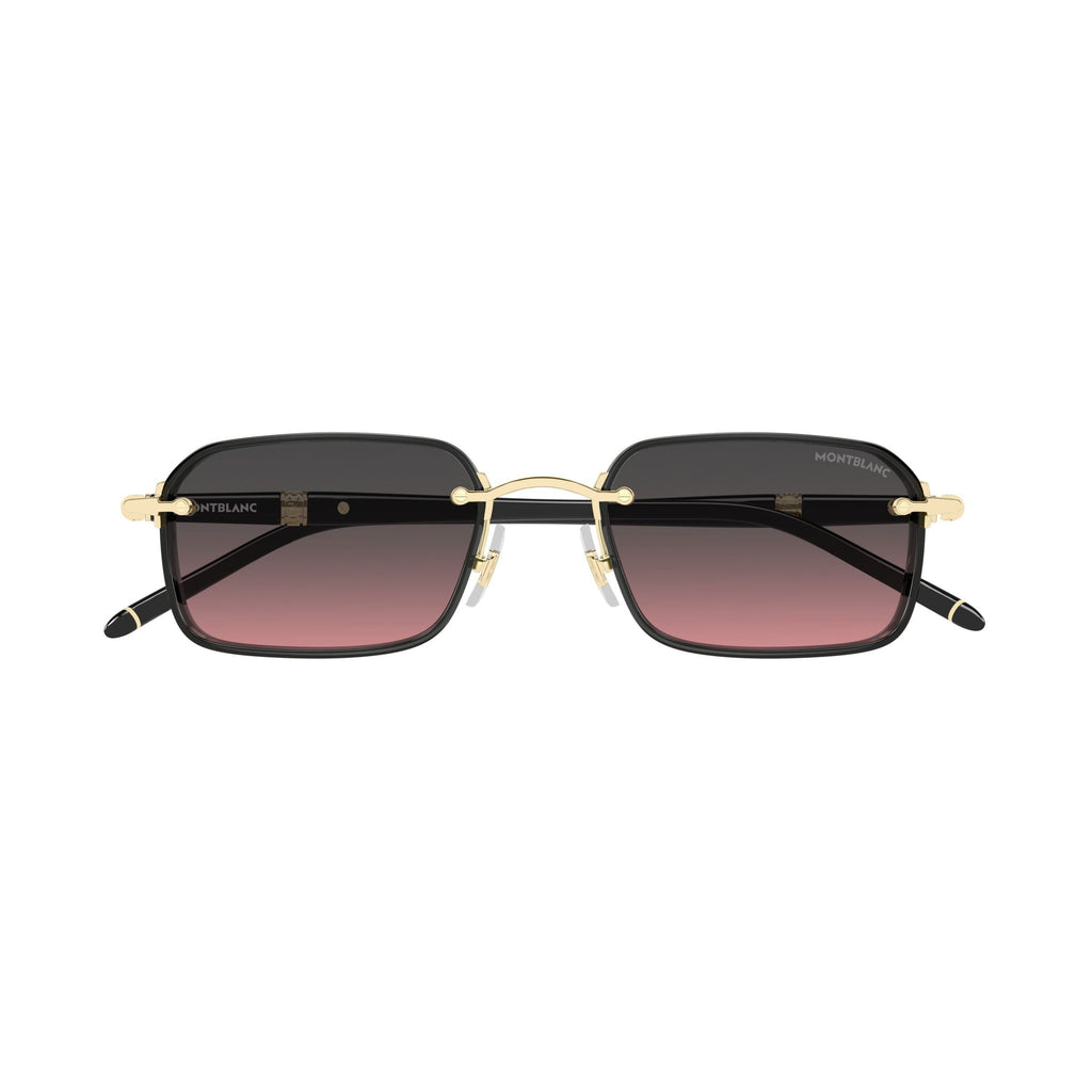 Gradient Lens Sunglasses With Gold-Toned Accents