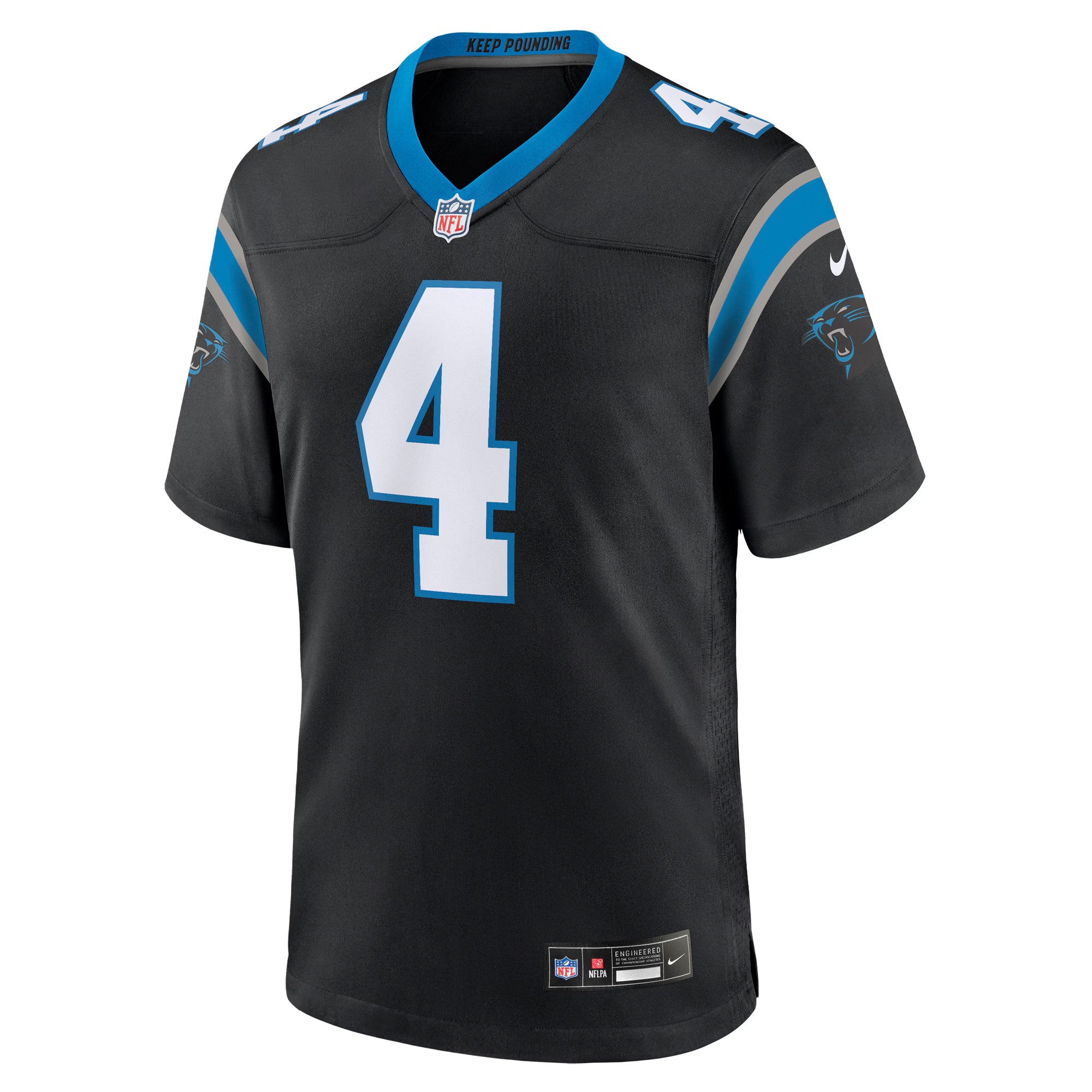 Carolina Panthers Eddy Pineiro Black Team Game Jersey