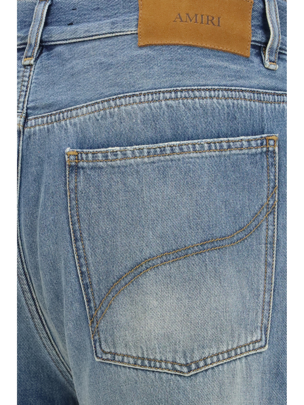 Amiri Men Slash Flared Distressed Jeans