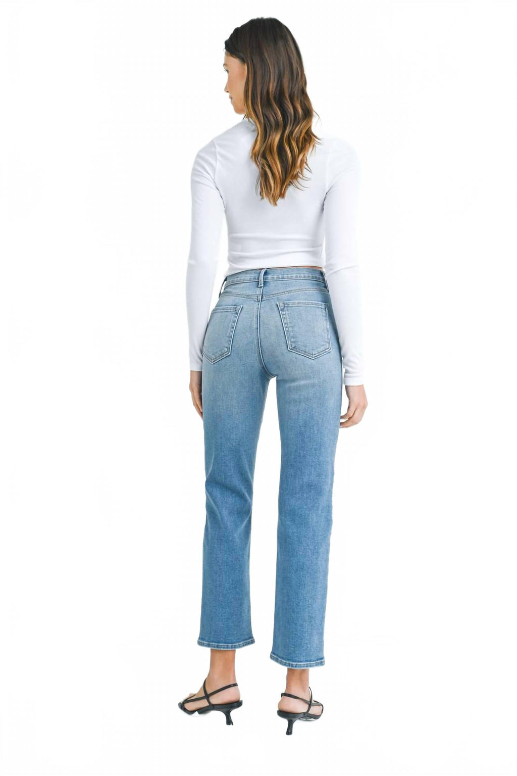 Classic Straight Jeans In Medium Denim