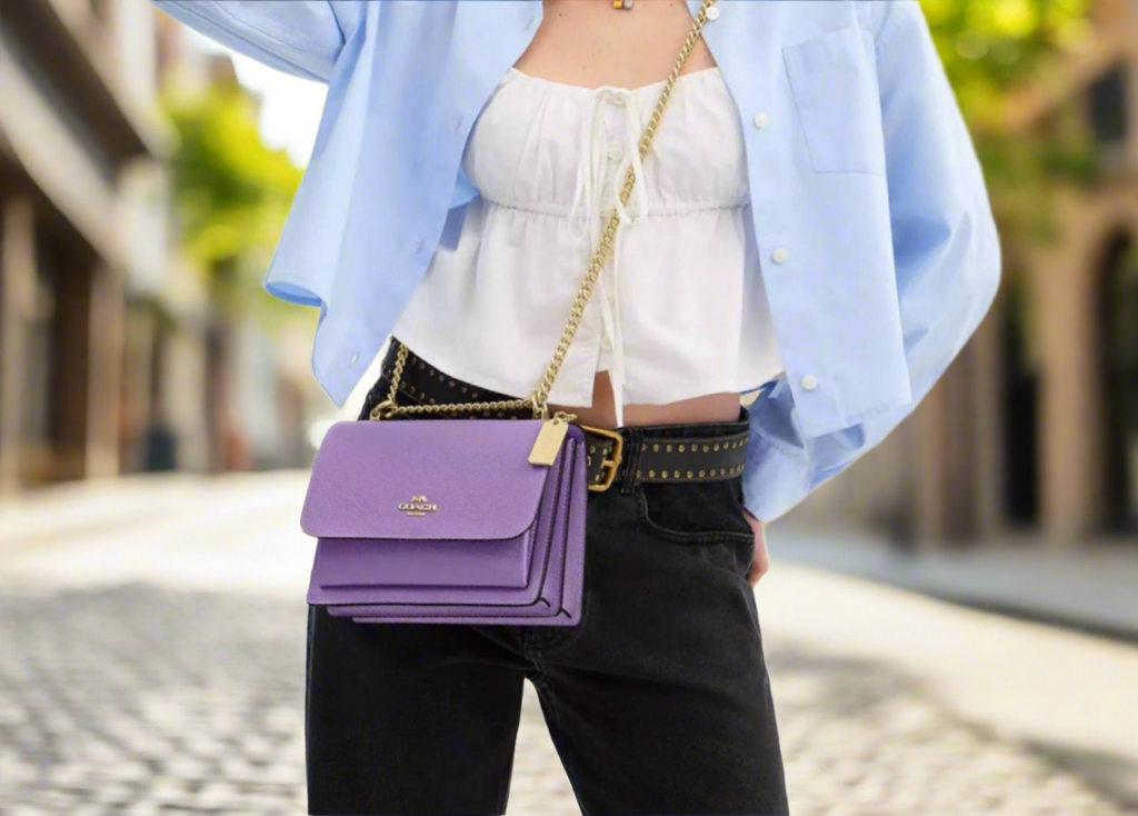 NWT Coach Klare Crossbody Leather Bag In Iris
