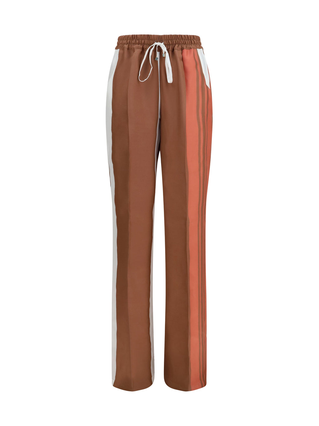 Kiton Women Striped Silk Pants