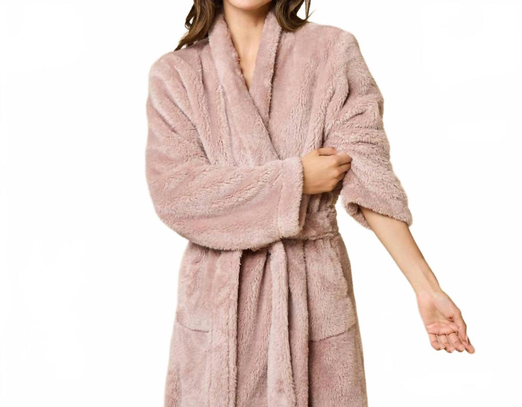 Dreamplush Wrap Robe In Almond