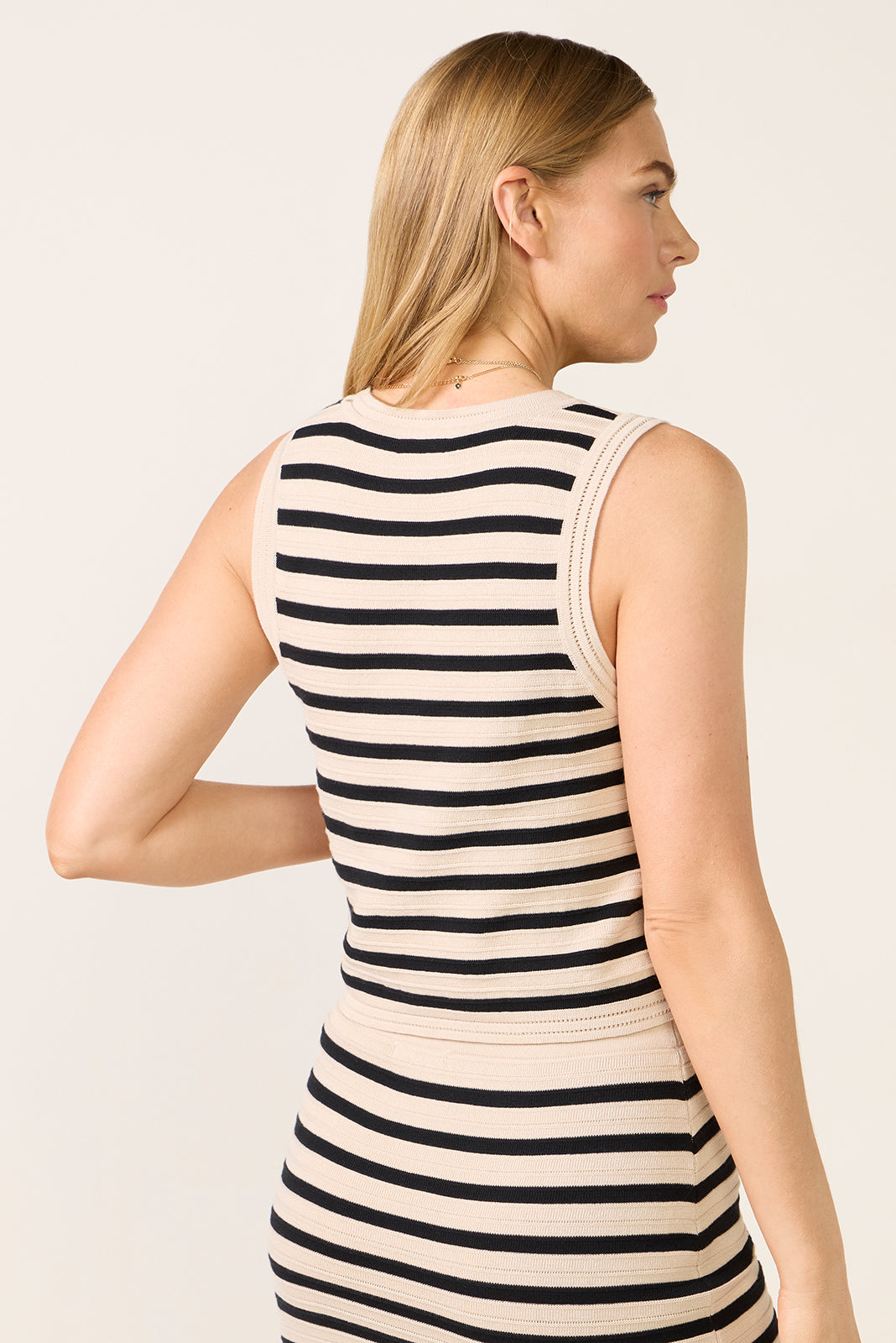 Women's Emori Striped Muscle Tank Top