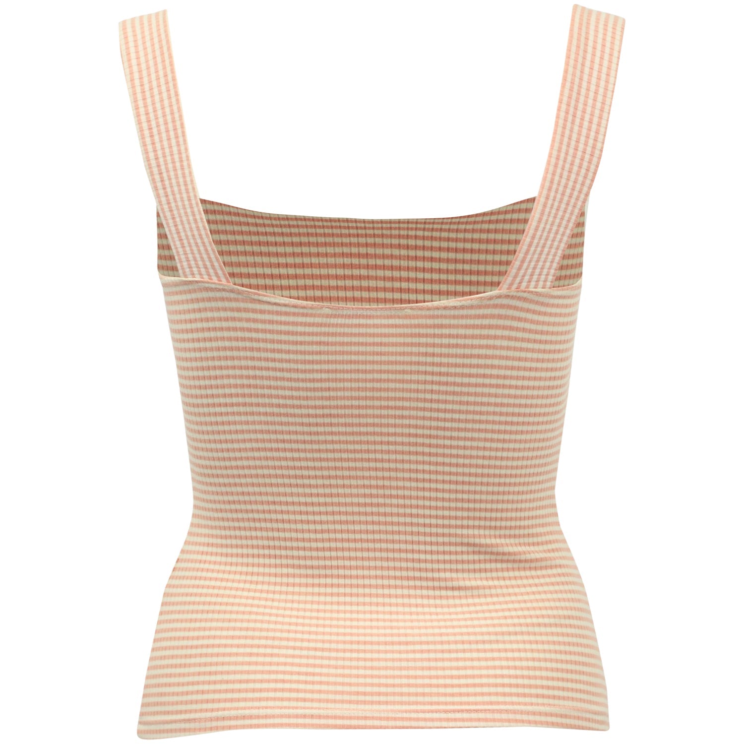 Reformation Striped Tank Top in Pink and White Tencel