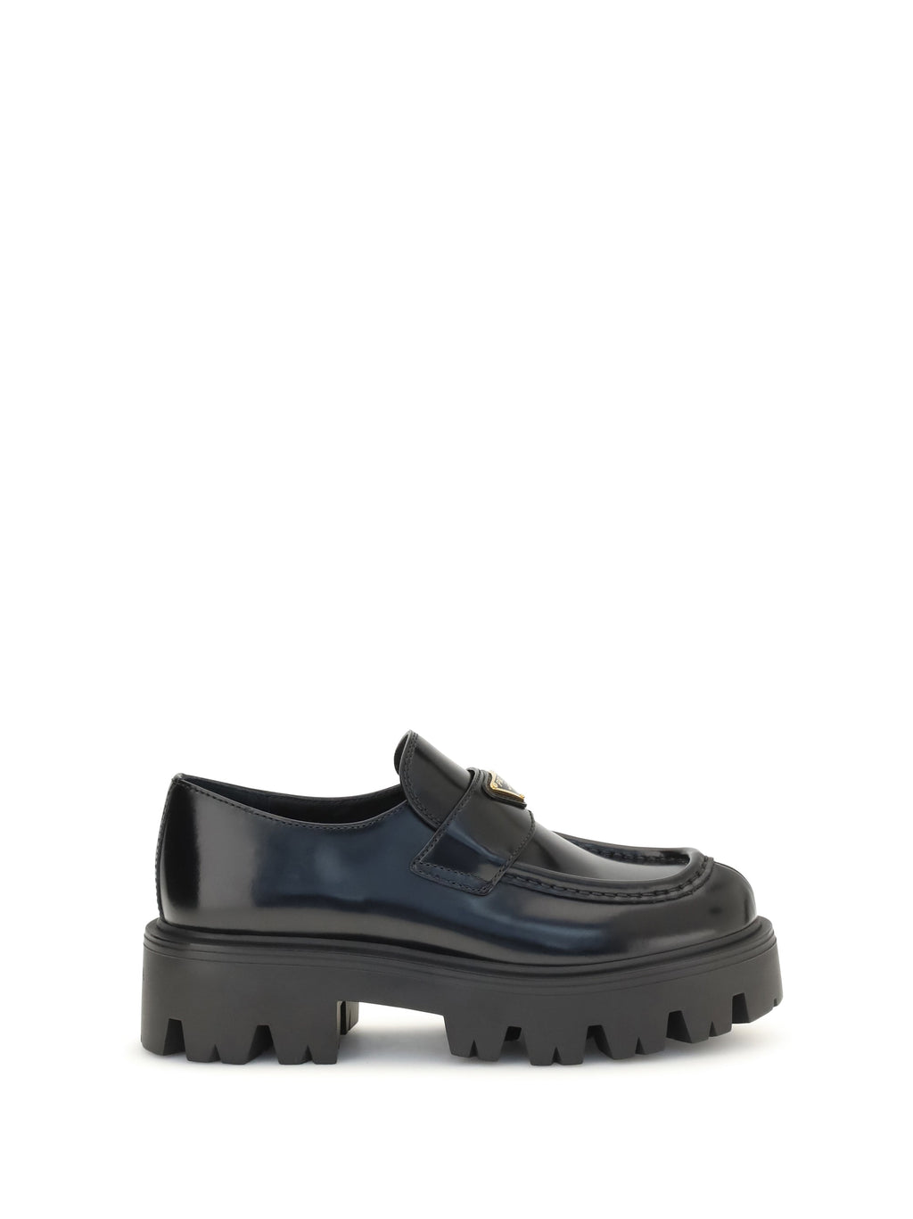 Prada Women Brushed Leather Loafers
