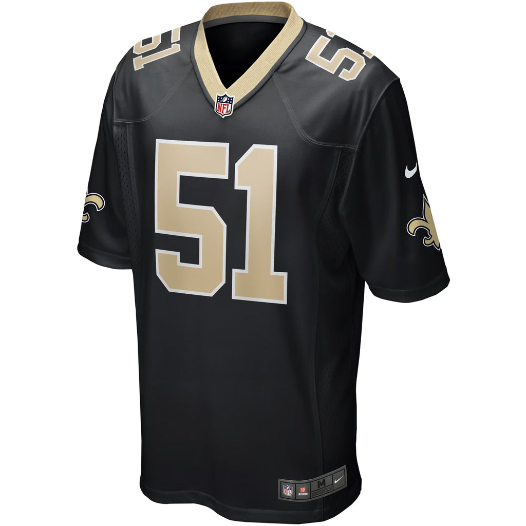 New Orleans Saints Cesar Ruiz Black Player Game Jersey