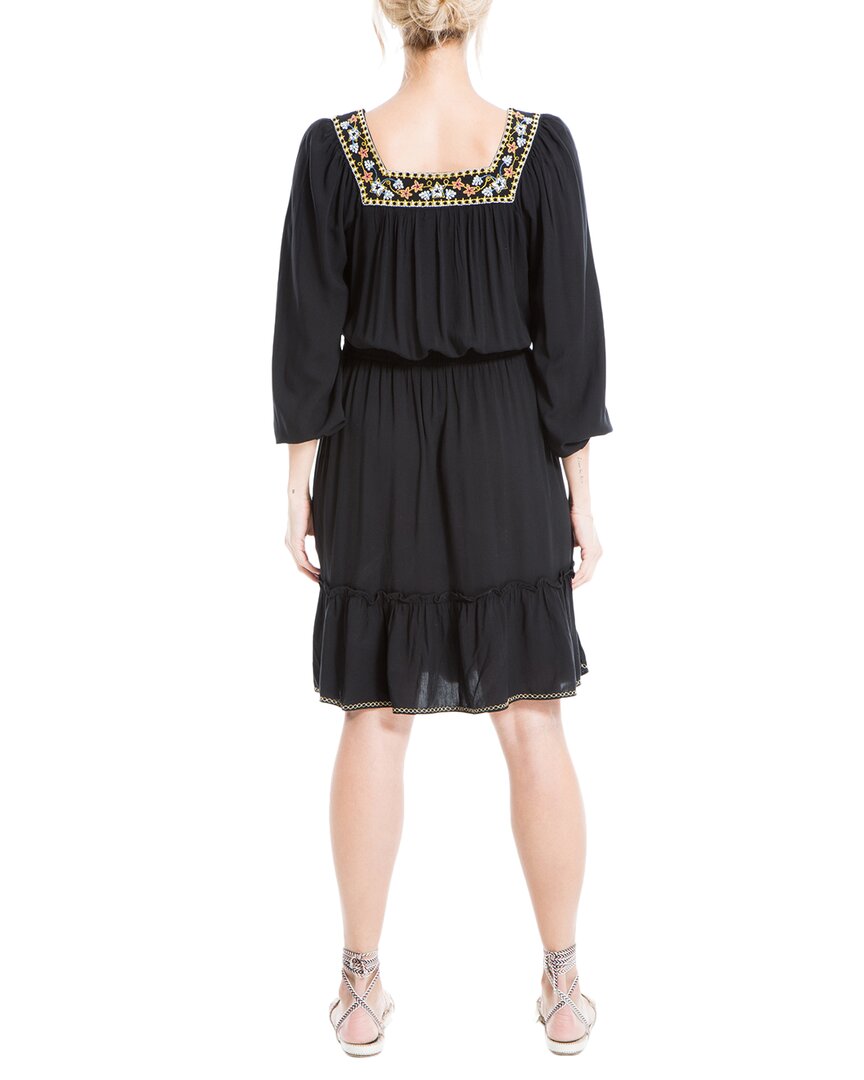Max Studio Embroidered Short Dress