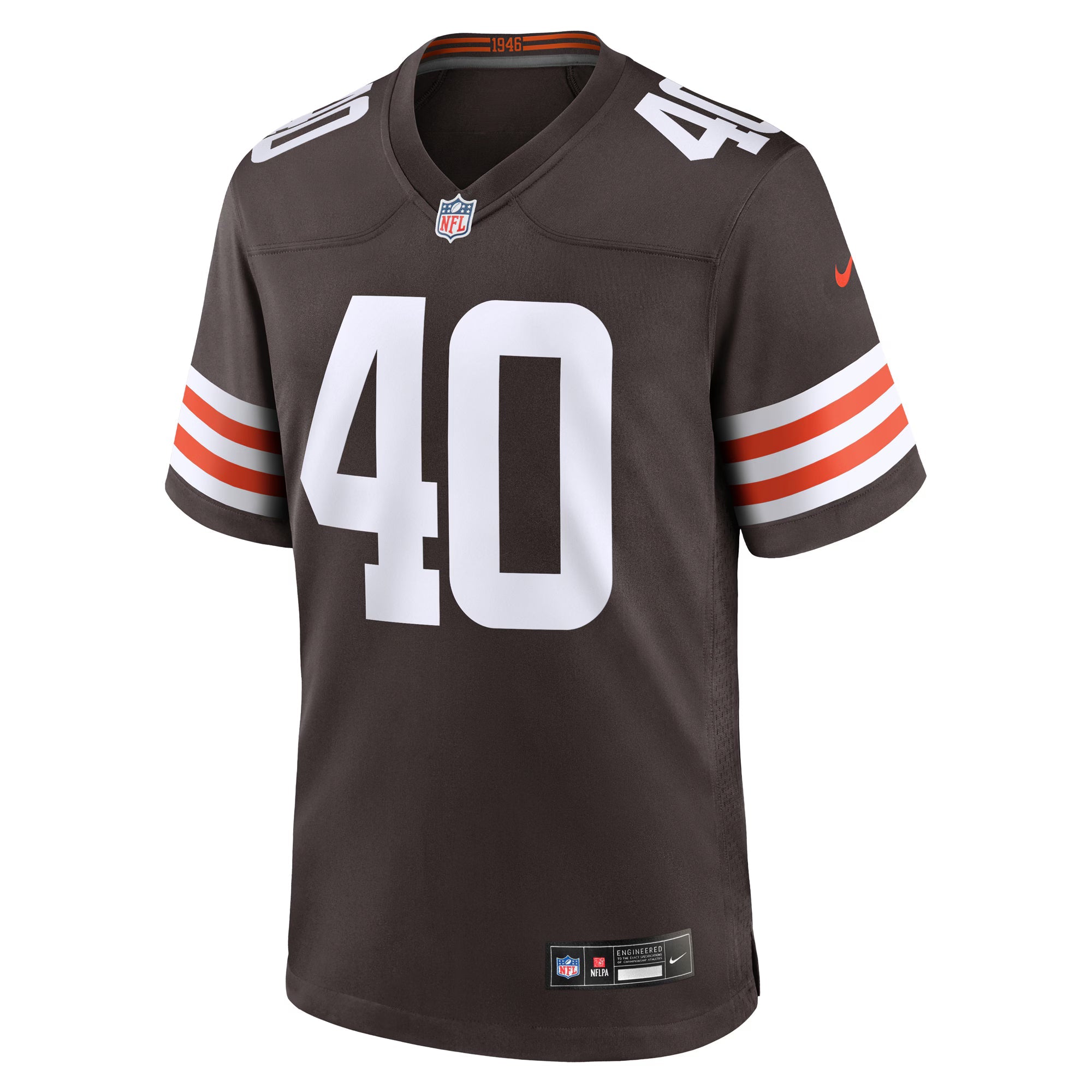 Cleveland Browns Nathaniel Watson Brown Team Game Jersey