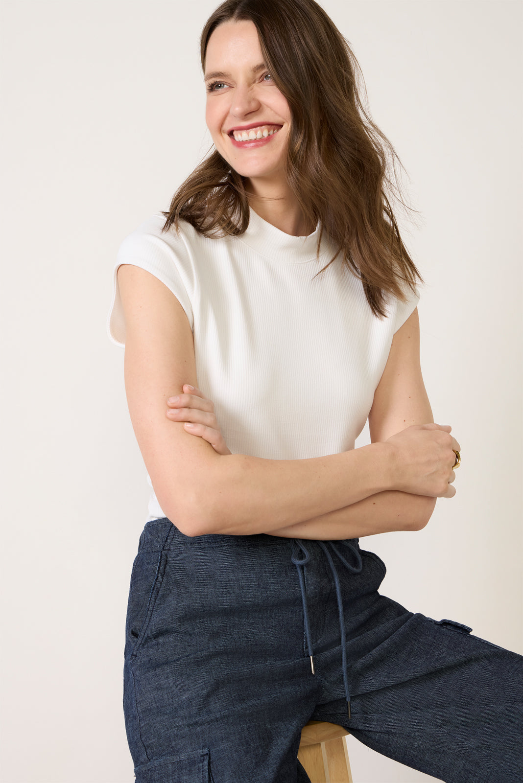 Women's Kori Mock Neck Rib Top