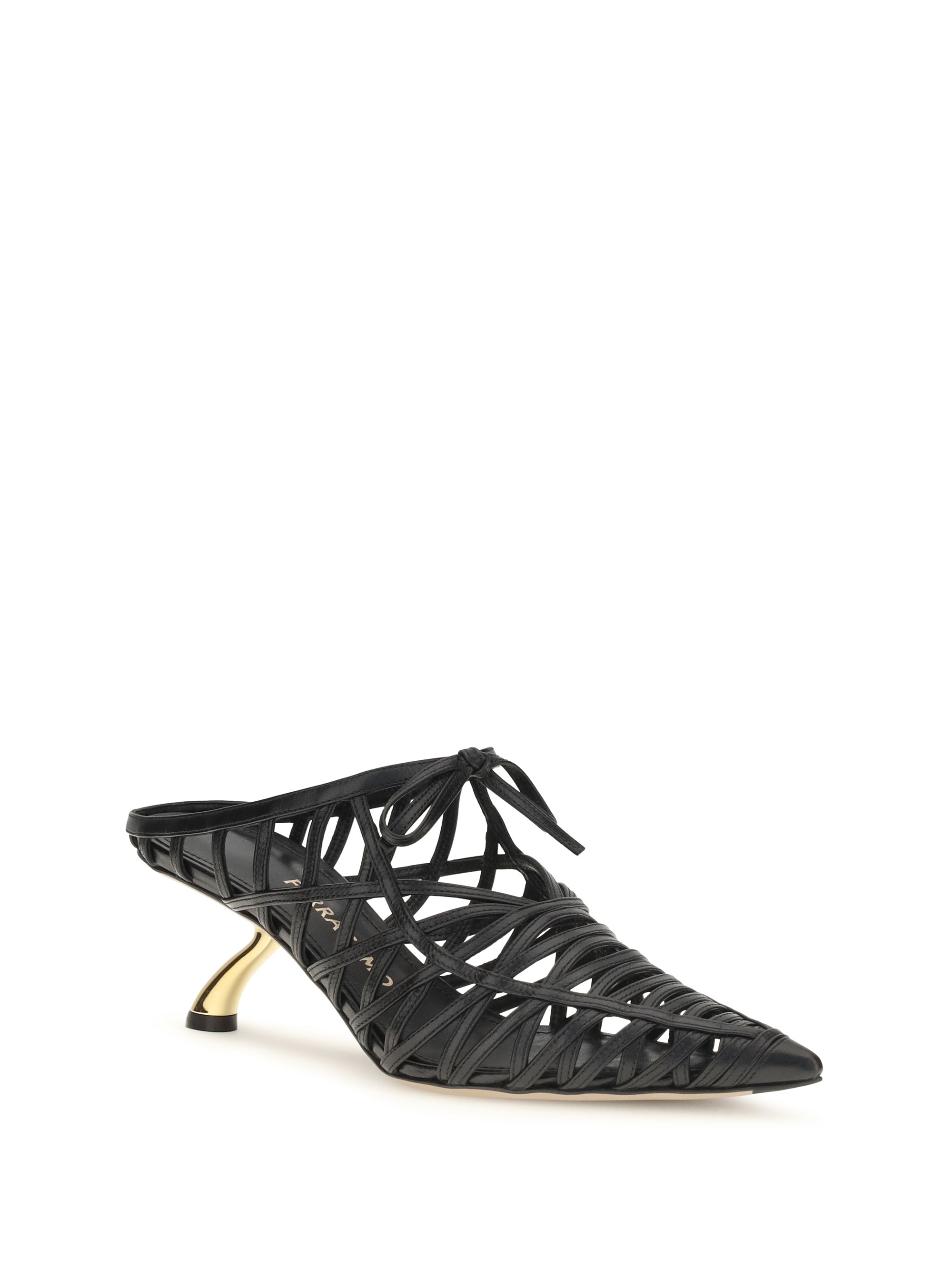 Ferragamo Women S Sculpted Heel Mules