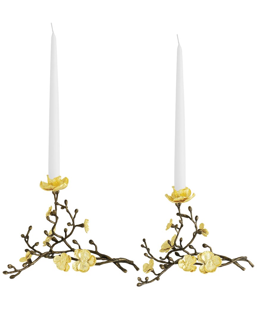 Michael Aram Gold Orchid Candleholder