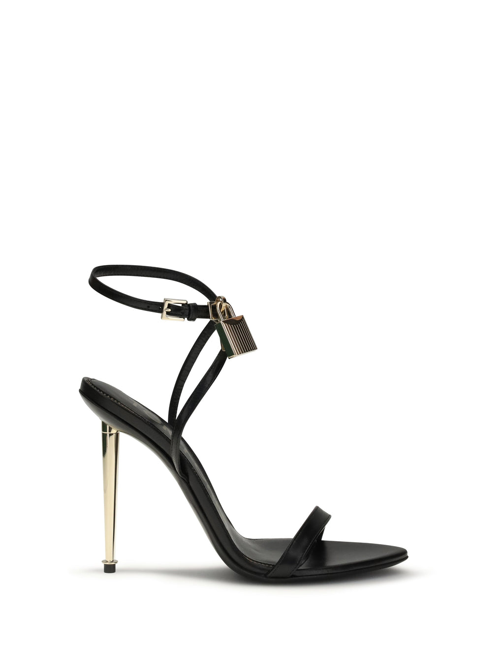 Tom Ford Women Padlock Pointy Naked Heeled Sandals