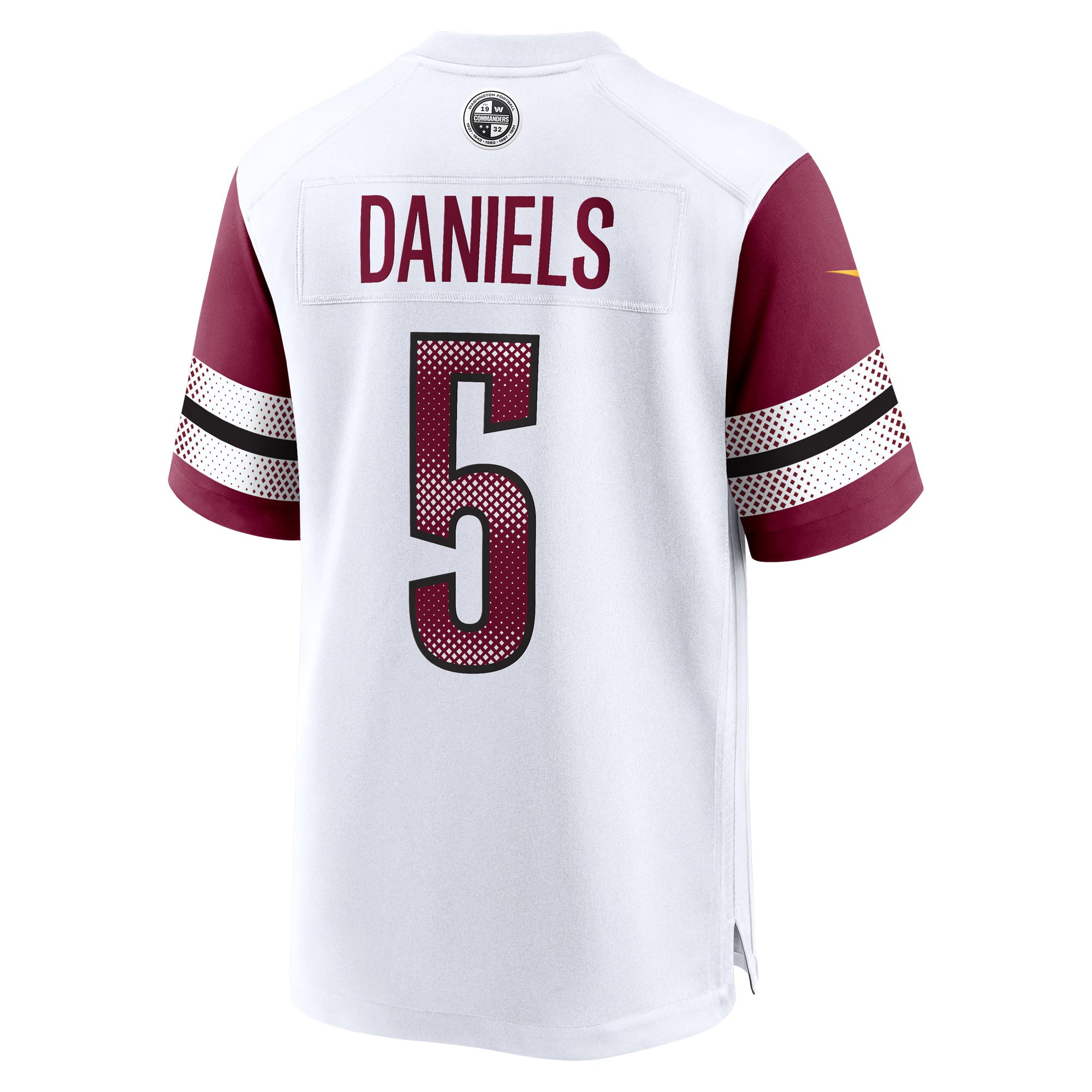Washington Commanders Jayden Daniels White Player Game Jersey