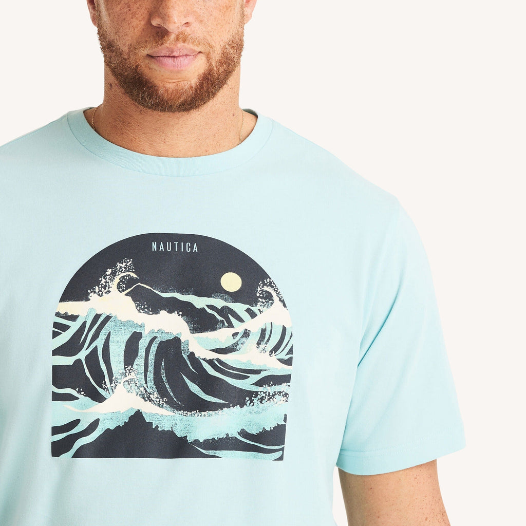 Nautica Big & Tall Stormy Day Graphic T-Shirt
