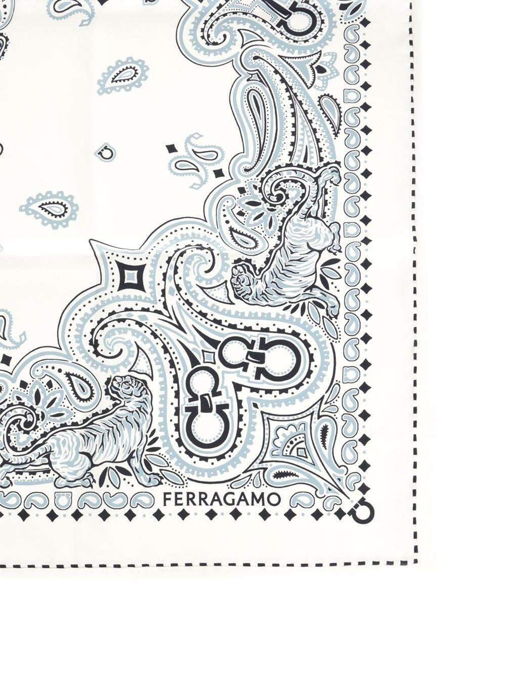 Ferragamo Women Arabesque Print Scarf