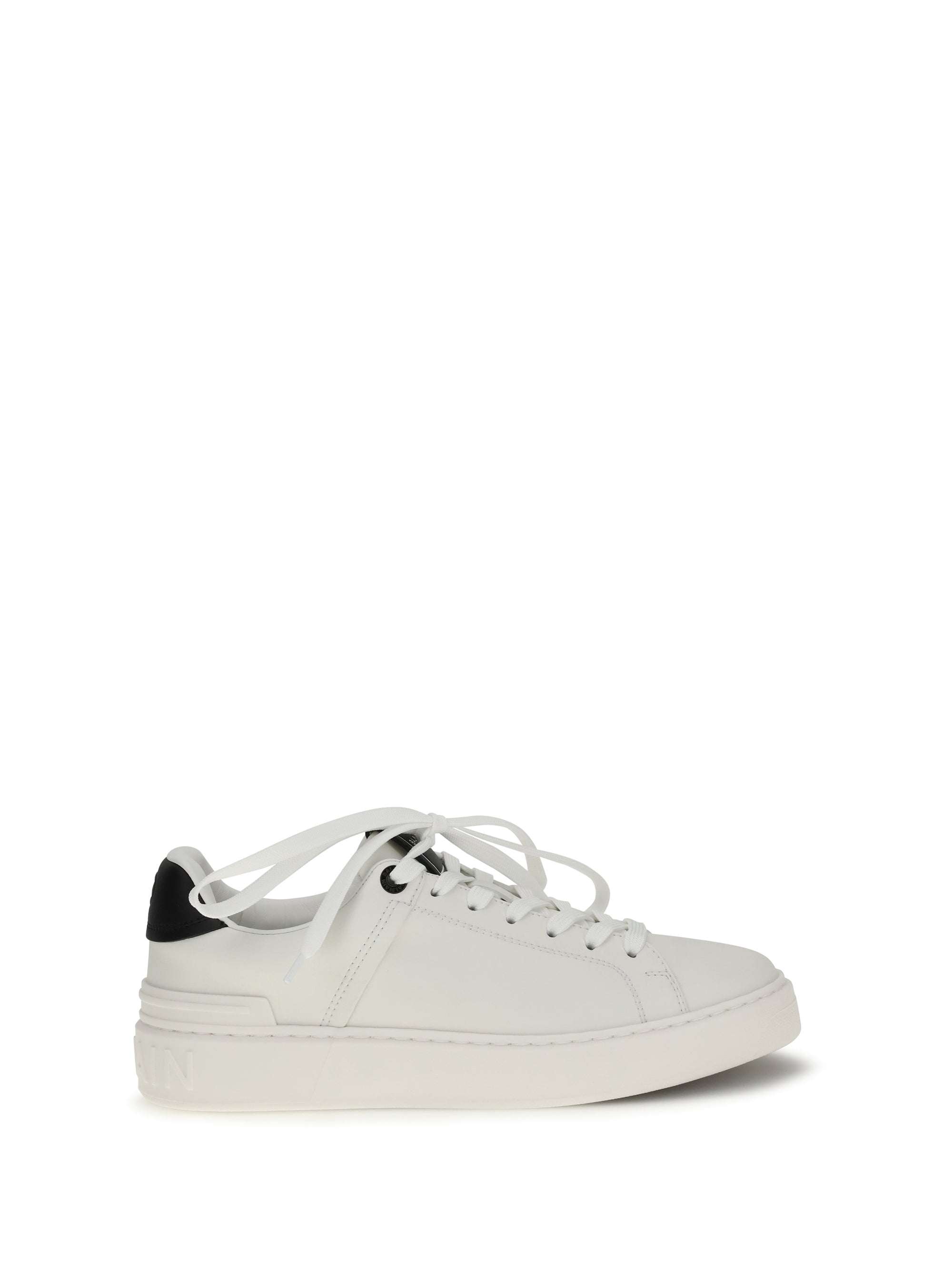 Balmain Women B-Court Sneakers In Calfskin Leather