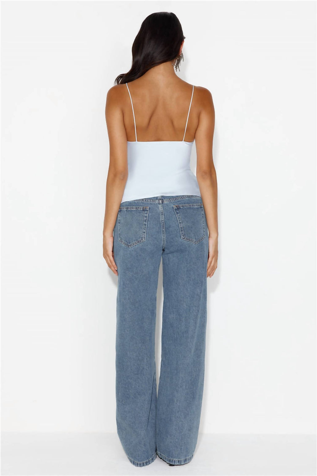 Mariah Cami Top In Pale Blue