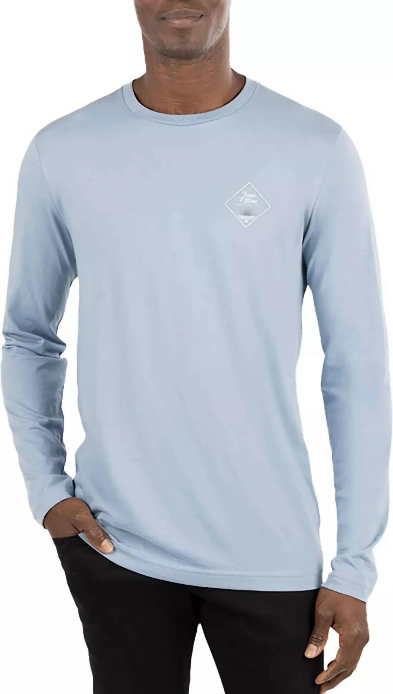 Crosstrail Long Sleeve Tee In Faded Denim
