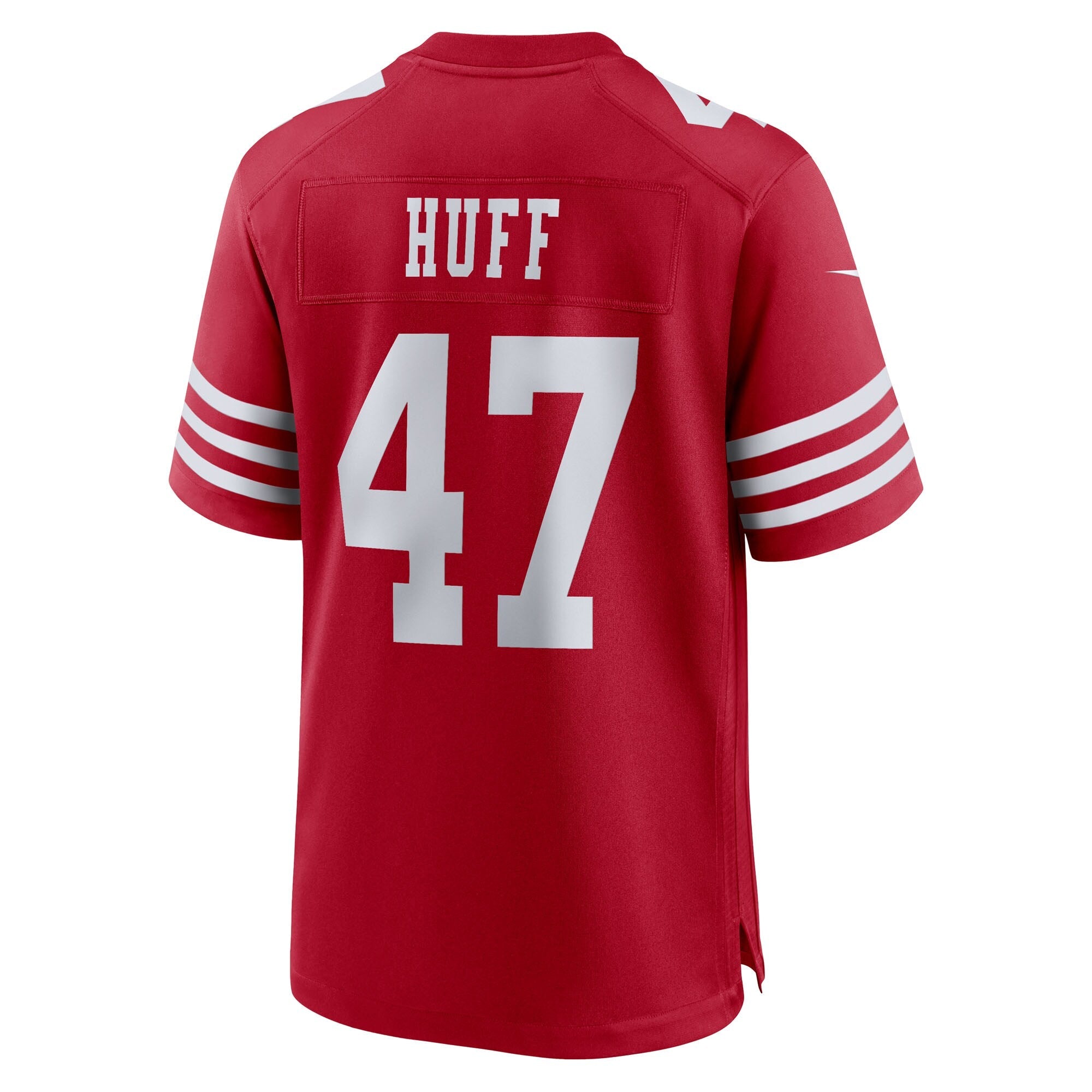 San Francisco 49ers Bryce Huff Scarlet Team Game Jersey