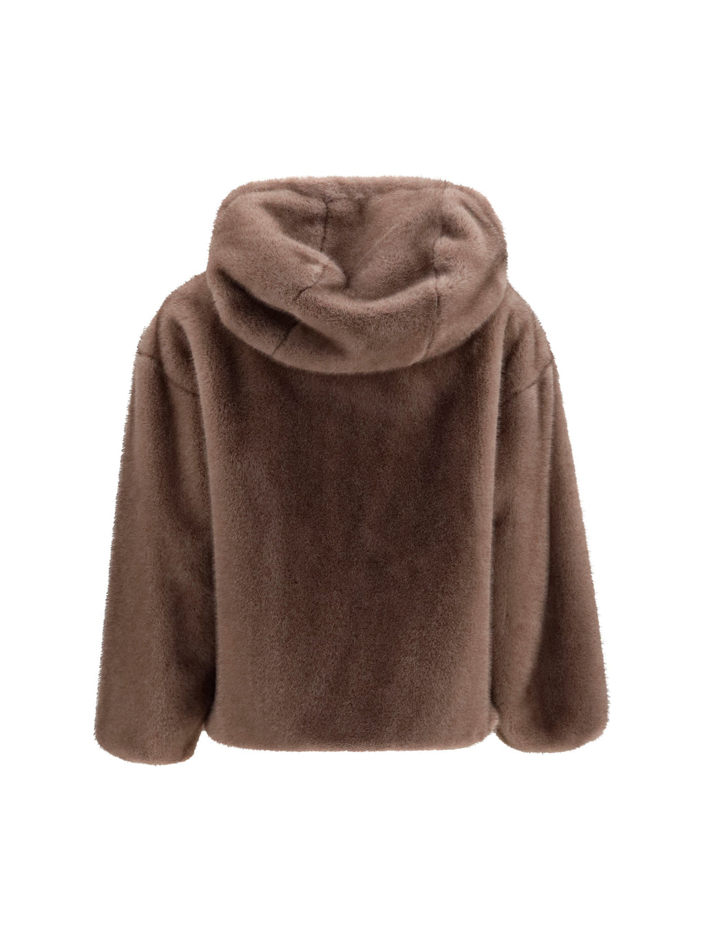 Herno Women Hooded Jacket In Eco-Fur