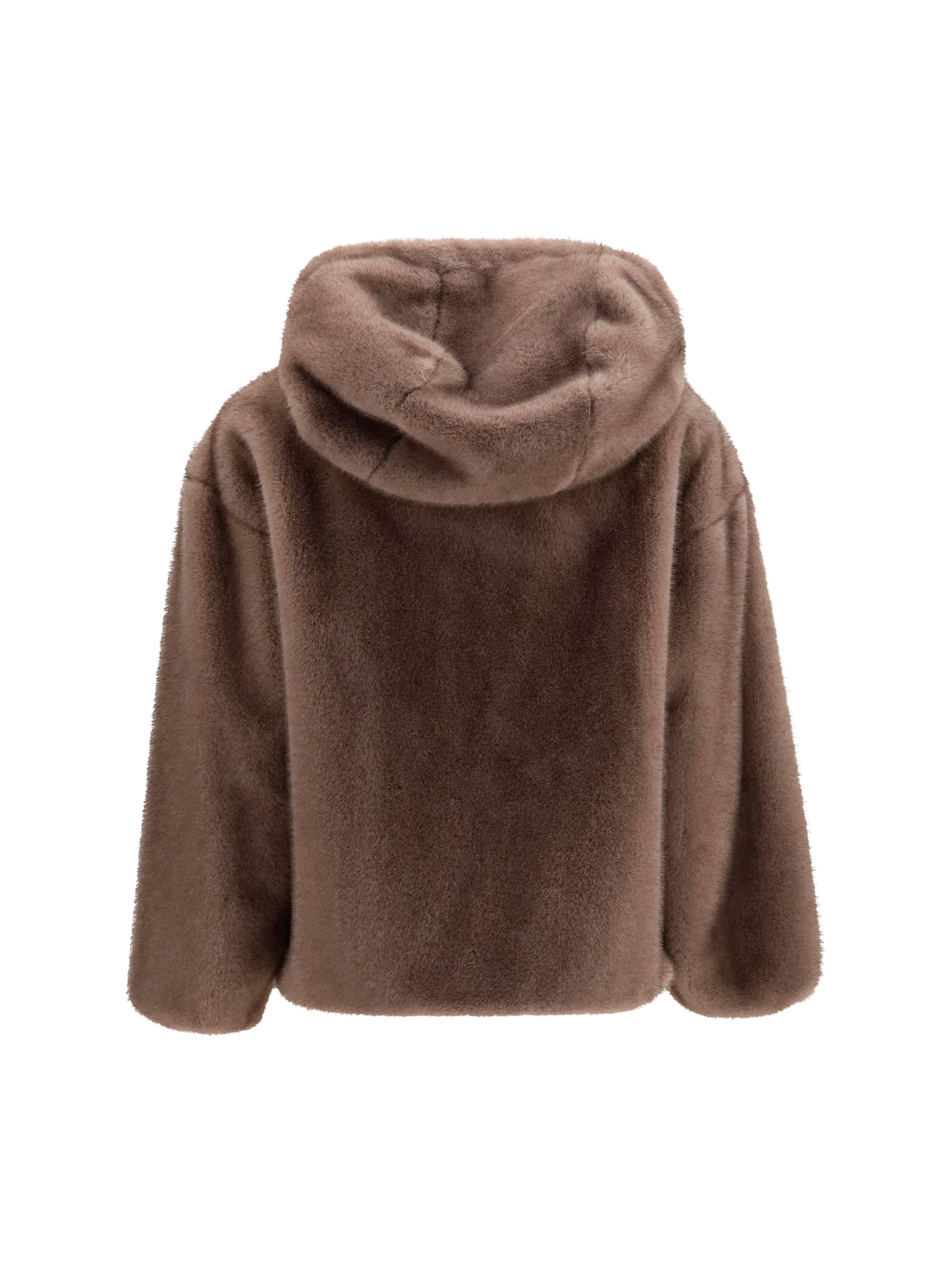 Herno Women Hooded Jacket In Eco-Fur